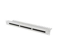 LANBERG 19" Patch Panel 1U 24-Port CAT.5E UTP + Cable Org.