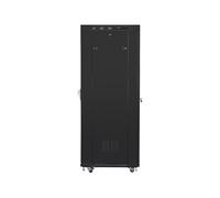 LANBERG 19" RACK 37U 600X800 GLASS DOOR LCD BLACK FF01-6837-12BL (FLAT PACK