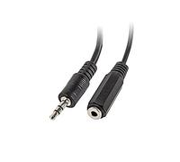 lanberg AD-0024-BK 3-Pin Jack Plug to 2x 3-Pin Jack Socket Stereo Audio Y Cable Splitter Adaptor Black