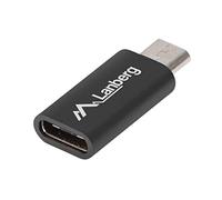 LANBERG AD-UC-UM-02 Micro USB Female to USB Type C Male Adapter Black