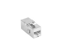 Lanberg ADAPTADOR CAT6 FTP HEMBRA THRU KEYSTONE RJ45 A RJ45, 90 GRADOS