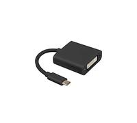LANBERG ADAPTER USB TYPE-C(M)-DVI(F)(24+5) DUAL LINK 15 cm Black