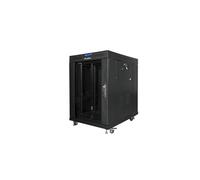 LANBERG Armario Rack of 19 Pulgadas, 15U, 600 x 800, Puerta de Vidrio, LCD, Plano,