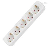 lanberg Branded Rulers Model 3M Schuko Blanca 5 Sockets Strip