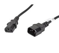 lanberg CA-C13E-11CC-0050-BK Iec 320 C13 Socket to Iec 320 C14 Socket Power Cable Extension VDE 5 m Black