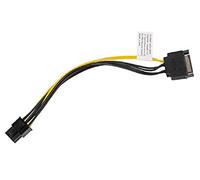 lanberg CA-SA6P-10CU-0020 Sata (15 Pin) Male to Pci Express (6 Pin) Male Power Cable, 20 cm Black/Yellow