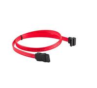 lanberg CA-SASA-12CU-0050-R Sata Data III Connector (7 Pin) to SATA Data III with Angled Socket (7 Pin) Cable 50 cm Red