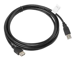 lanberg ca, USBe, 10cc, 0030 USB 2.0 A Male to USB A Female Connector Extender 3 m Black