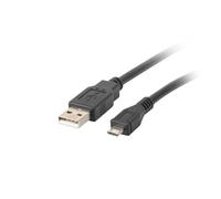 Lanberg CA-USBM-10CC-0010-BK Cable (USB 2.0 M - Micro USB M; 1m; black)