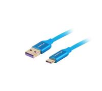 Lanberg CA-USBO-21CU-0010-BL cable (USB 2.0 type A - USB type C; 1m; blue)