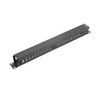 LANBERG Cable organizer METALICO 1U Typ A Rack 19 Black