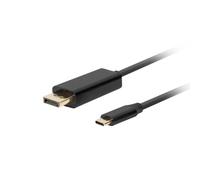 LANBERG CABLE USB-C(M)->DISPLAYPORT(M) 3M 4K 60HZ BLACK CA-CMDP-10CU-0030-BK