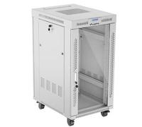 Lanberg FF01 V2 Shelf 600 x 800 cm with Glass Door and 22U LCD