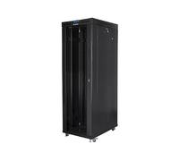 LANBERG Juodas Free Standing Rack 19 Inch Cabinet 42U 800 x 1000 Glass Door LCD Flat Pack