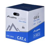 Lanberg KABEL INSTALACYJNY SFTP, KAT 6, DRUT CU, 305M, SZARY