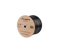 LANBERG KABEL INSTALACYJNY UTP, KAT 5E, DRUT OUTDOOR CU, 305M, CZARNY
