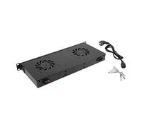 LANBERG LCD Ventilation Panel 2 Thermostat Fans 230 V 1U Rack 19 Black