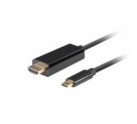 CA-CMHD-10CU-0010-BK Adapter USB 3.2 HDMI Male, USB C Male Gold Plated 1m LAN