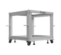 Lanberg OR01-6109-S 19" Open Rack 9U 600x600-1100 Adjustable Gray