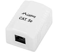 Lanberg OU5-0001-W - Surface Rosette Cat.5e UTP 1 x RJ45 Socket White