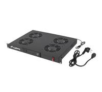 Lanberg Panel VENTILACION LCD 4 Fans THERMOSTAT 230V 1U Rack 19 Black