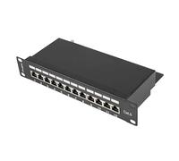 Lanberg Patch Panel 10", 12 Port 1U, Cat.6, Black