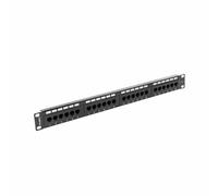 LANBERG PATCH PANEL 24 PORT 1U, CAT. 6, Black