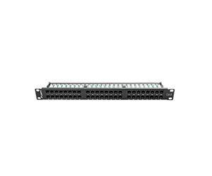 LANBERG PATCH PANEL 48 PORT 1U, CAT. 6, Black
