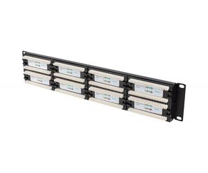 LANBERG Patch Panel 48 Ports 2U 19? Cat.6 Black Brand
