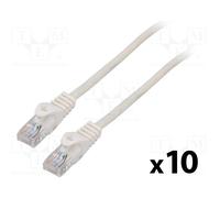PATCHCORD CAT.5E UTP 0.5M WHITE FLUKE PASSED PCU5-20CC-0050-W