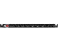 RACK PDU 19 1U 16A 8X SCHUKO PDU-08F-0200-BK POWER STRIP