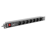 Lanberg Power Distribution Unit, Black, One Size