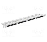Patch Panel 24 PORT 0.5U Cat.6 Gray PPU6-0024-S