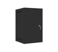 Lanberg Rack Cabinet 10inch Wall Mount 9U 280x310 juodas with Metal Door Flat Pack