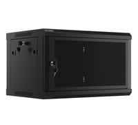 Lanberg Rack Cabinet 19 Inch Wall Mounted 6u/600 x 450 with Perforated Door Black