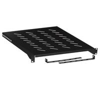 lanberg - Rack cabinets fixed shelf 19 inches 800 mm, 1U/483 x 500 mm, maximum load capacity up to 25 kg, black.