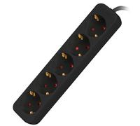lanberg Schuko Branded Power Strip Model 5 Outlet Black 1.5 m Strip