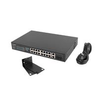 LANBERG Switch 16X 100MB Poe+/2X 1GB/1X SFP Rack No Management 10" Y 19" GIGABIT ETHERNET 150W