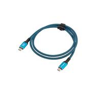 Lanberg USB-C M/M USB4 Cable 1.0 m 240 W 8K 60 Hz Black/Blue