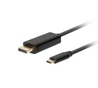 CA-CMDP-10CU-0018-BK Adapter DisplayPort 1.2, USB 3.2 Gold Plated 1.8m Black PVC