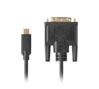 CA-CMDV-10CU-0030-BK Adapter USB 3.1 DVI-D (24+1) Male, USB C Male Gold Plated