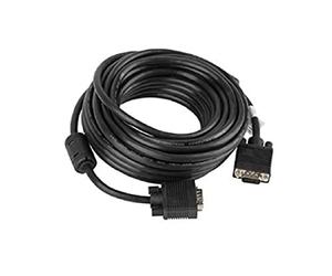 lanberg 'Vgac from 10cc Black Style: VGA (15 Pin) Male to VGA (15-Pin) Connector Cable with Ferrite Core 10 m Black