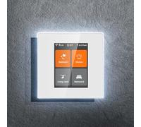 LANBON L8-HS4 LCD 4 Gang Smart Light Switch works with Tuya Smart Life & Alexa/Google Home Echo, Touch WiFi Light Switch,Easy Install,Neutral Wire Required,No Hub Need,Not Dim