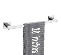 LANC Chrome Towel Bar for Bathroom Wall Mounted 20-Inche 50CM Silver Bath Towel Rack Stainless Steel Polished Towel Rod for Lavatory Kitchen Towel Holder Towel Hanger, A9010CP-L5