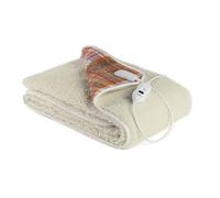 Lancalor SCA1A1A46E-N Mattress Cover 150 cm Electric Bed Warmer Single 100% Wool