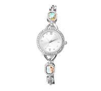 Lancardo Elegant Womens Bracelet Watch: Luxury Bling Rhinestone Stylish Quartz Roman Numerals Stainless Steel Wristwatch for Lady