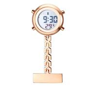 Lancardo Pin on Electronic Watch: HD Digital Display Multi-Function Day Calendar Alarm Stopwatch for Nurses Doctors Hikers Chefs Climbers