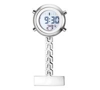 Lancardo Pin on Electronic Watch: HD Digital Display Multi-Function Day Calendar Alarm Stopwatch for Nurses Doctors Hikers Chefs Climbers