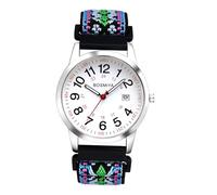 Lancardo Stylish Elastic Quartz Watch: Adjustable Stretch Woven Braided Strap Easy-Read 24-Hour HD Dial Perfect for Any Occasion