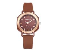 Lancardo Watches Women Diamond Silicone:3ATM Waterproof Cut Analog Quartz Ladies Watches Shiny Diamond Scale Wrist Watches with Silicone Bracelet Gifts for Women, Brown, Brown, band ring